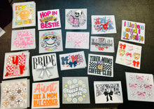 Load image into Gallery viewer, New prints ( add to a shirt or crew)
