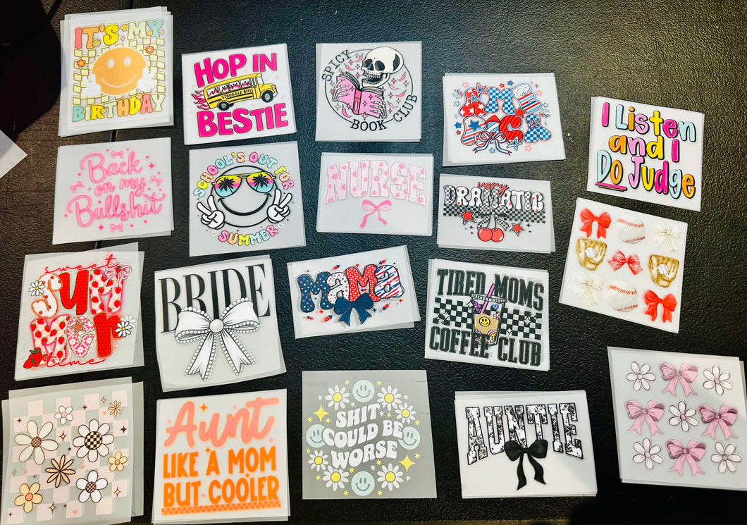 New prints ( add to a shirt or crew)